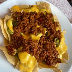 nachos con carne