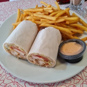 Chicken Wrap con Papas