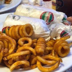 wrap con papas curly