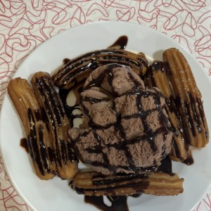Helado con Churros 