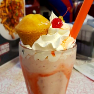 Malteada banana fresa