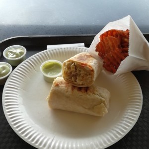 wrap de pollo con camote