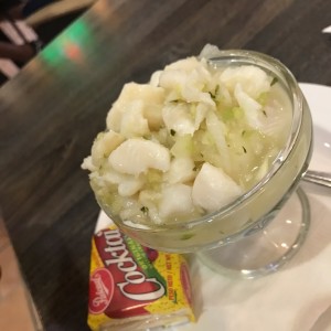 ceviche con galletitas