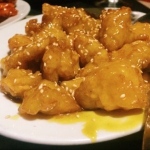 pollo con miel y ajonjoli