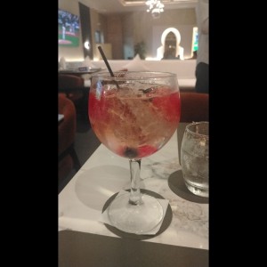Gin tónic de frutos rojos