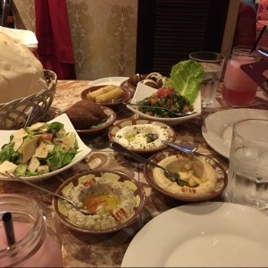 mesa libanesa para dos