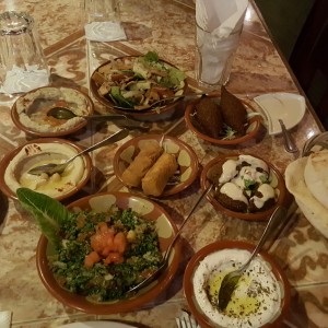 mesa libanesa para dos