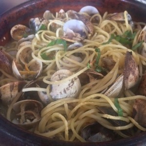 spaguetti de almejas