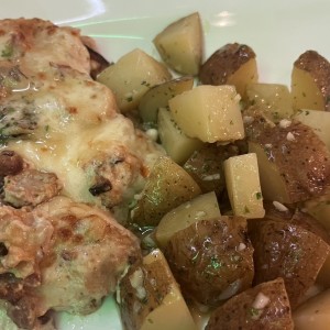 Pollo Torino con papas