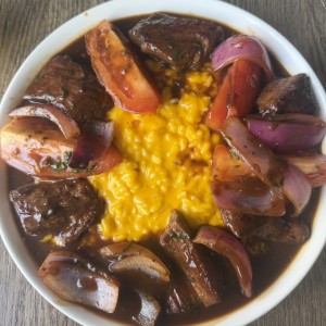 RISOTTO DE AJI AMARILLO CON LOMO