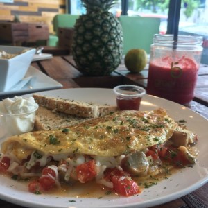 Omelette primavera