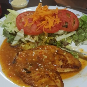 filete pollo al ajillo