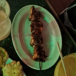 Brocheta de pollo