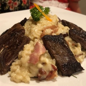 Rissotto con Carne Angus.