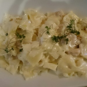 pasta con salmon ahumado