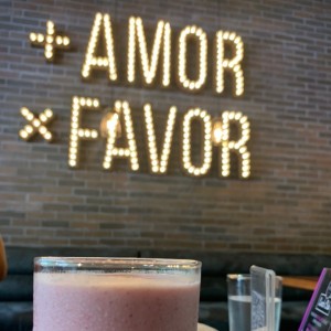 Batido de fresa en leche