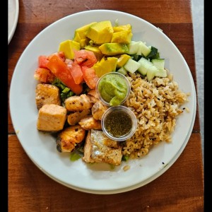 oriental salmon bowl