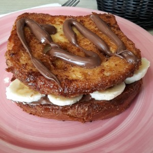 tostadas francesa con Nutella 