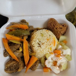 puerco con vegetales