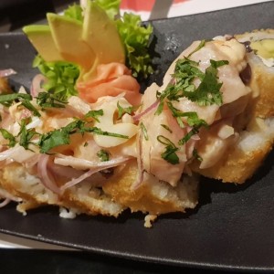 rolls de ceviche