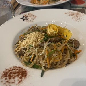 Pad Kee Mao de Filete de Res