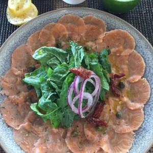 carpaccio de salmon