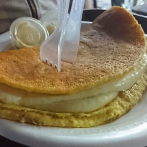 cachapa con doble queso