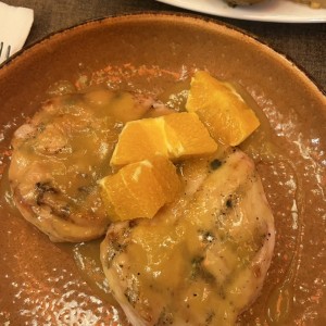 FILETE DE POLLO A LA NARANJA