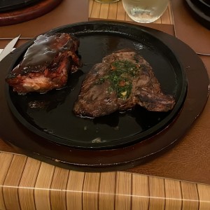 Filete de res y costilla