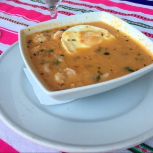 sopa de camarones