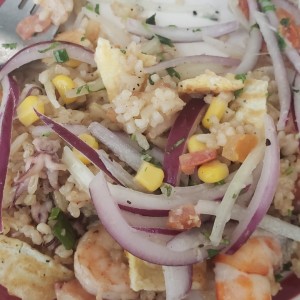 arroz chaufa de Mariscos