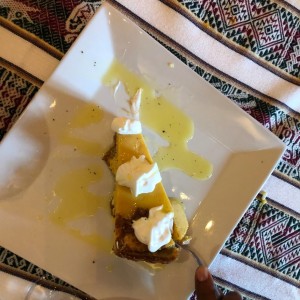 Flan de maracuya
