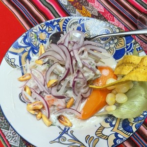 Ceviche a las Tres Cremas