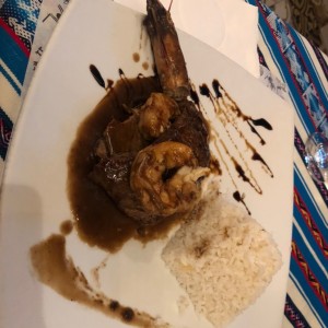 Filete de Res con Camarones