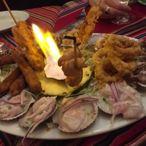 piqueo de mariscos