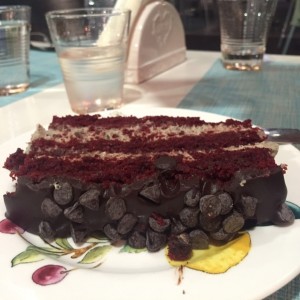 Red velvet con chocochips