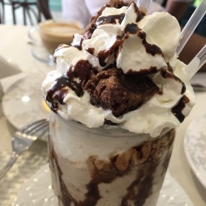malteada de brownie