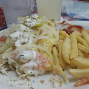 1/2 calzone de pollo
