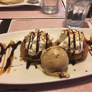 mini waffle coffe caramel