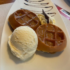 mini waffle de arequipe