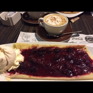 Crepe de frutos del bosque