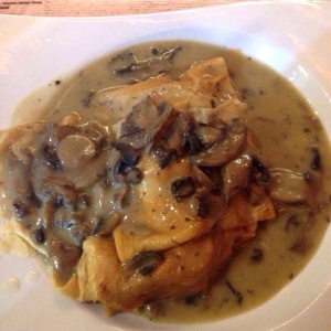 Crepes de Pollo con Hongos
