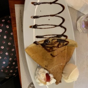 Crepes chocolate fondiu