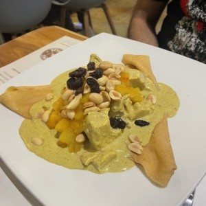 Creoe al curry con estilo hindu
