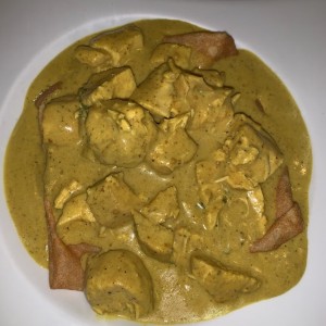 creppes de pollo al curry