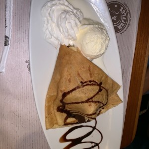 creppes de bananna con fresas y nutella