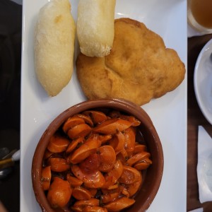 salchichas guisadas