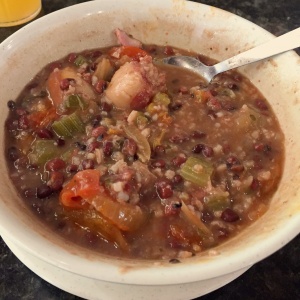 Guacho de Rabito y frijoles