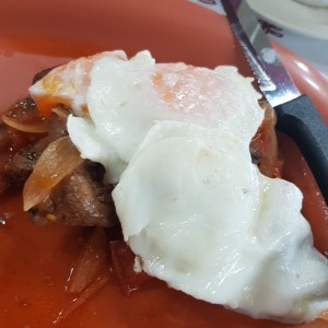bistec a caballo