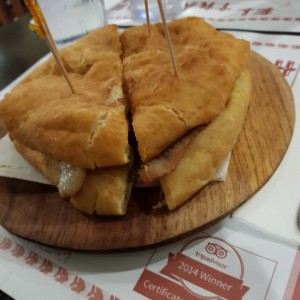 emparedado de pierna